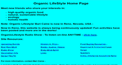 Desktop Screenshot of organiclifestyle.net